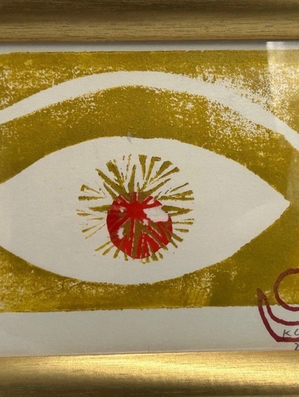 Abstract Eye Art Print Signed By Artists Kris Chau